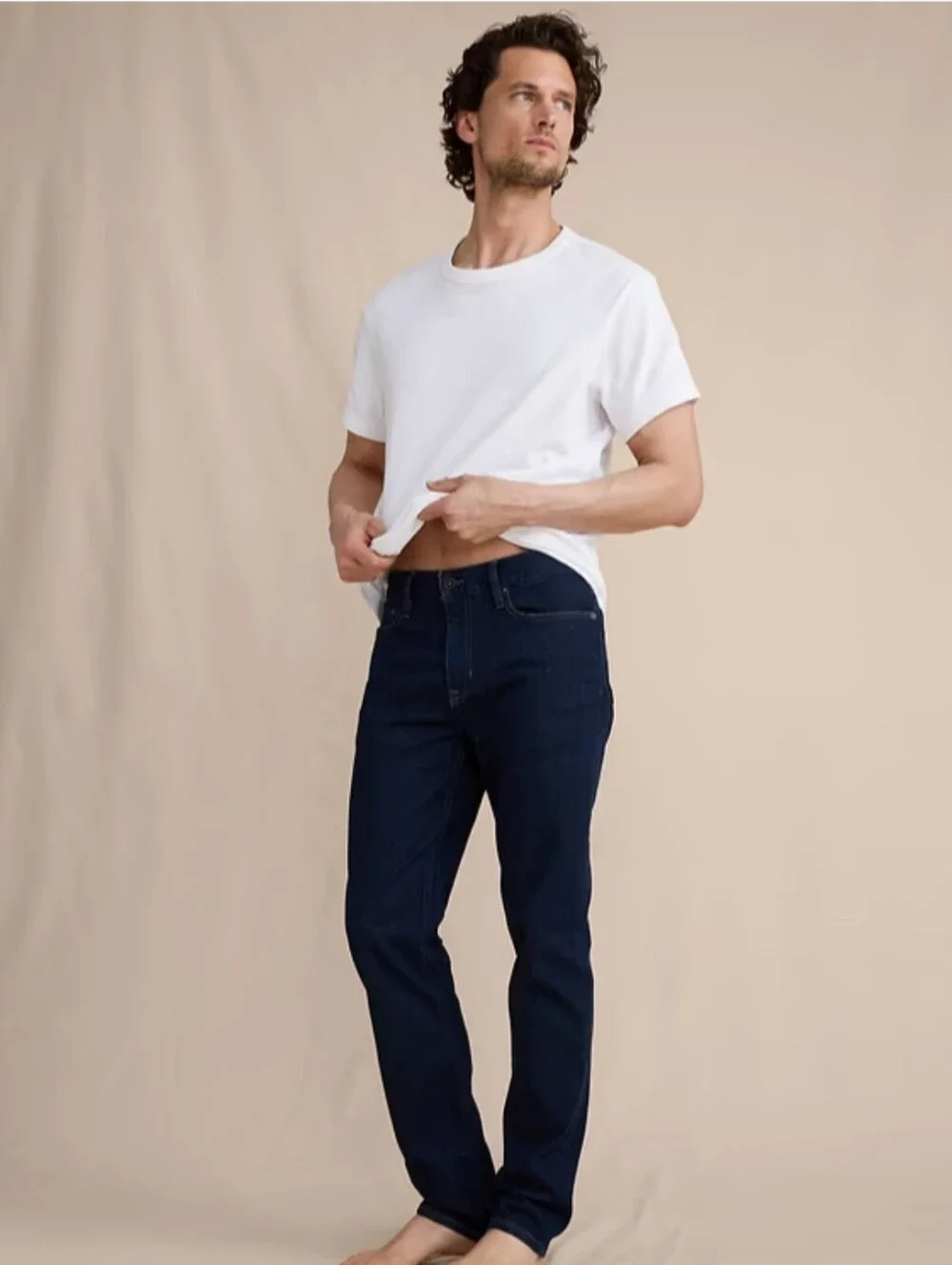 Banana Republic Traveler Jeans Men's 32x30 Slim Fit Dark Wash Blue